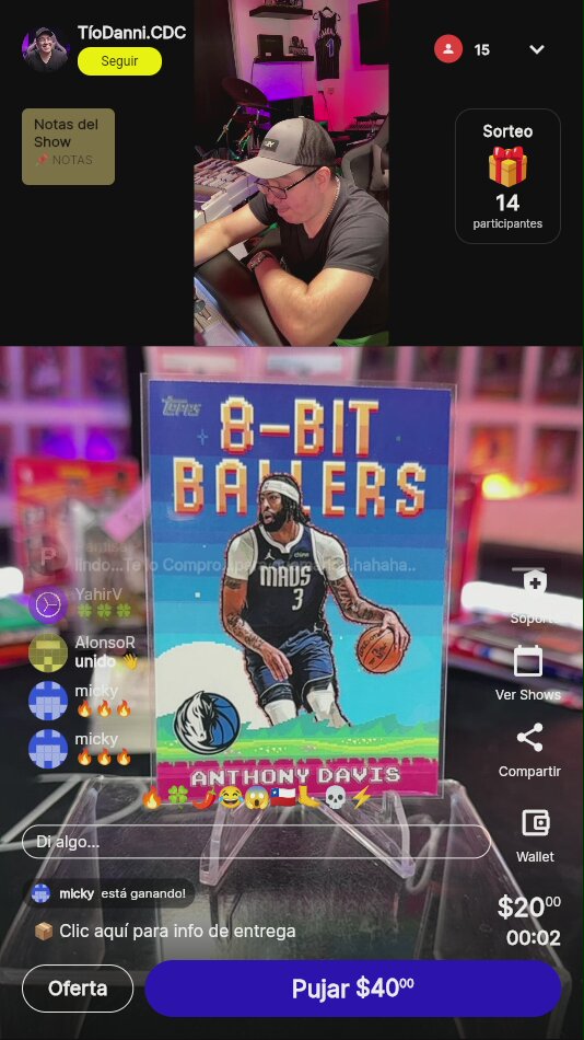 Anthony Davis 8-Bit Ballers Topps
