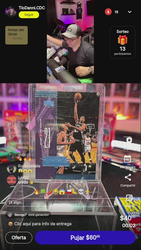 Tim Duncan Upper Deck Aerodynamics