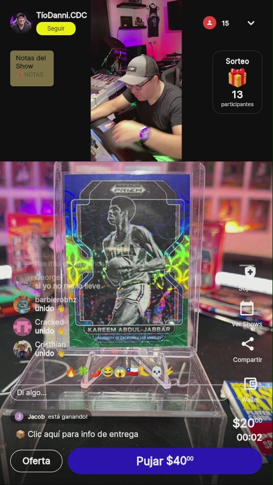 Kareem Abdul-Jabbar Prizm Triple Color