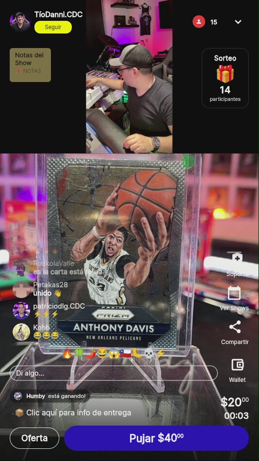 Carta LeBron James Topps/Panini