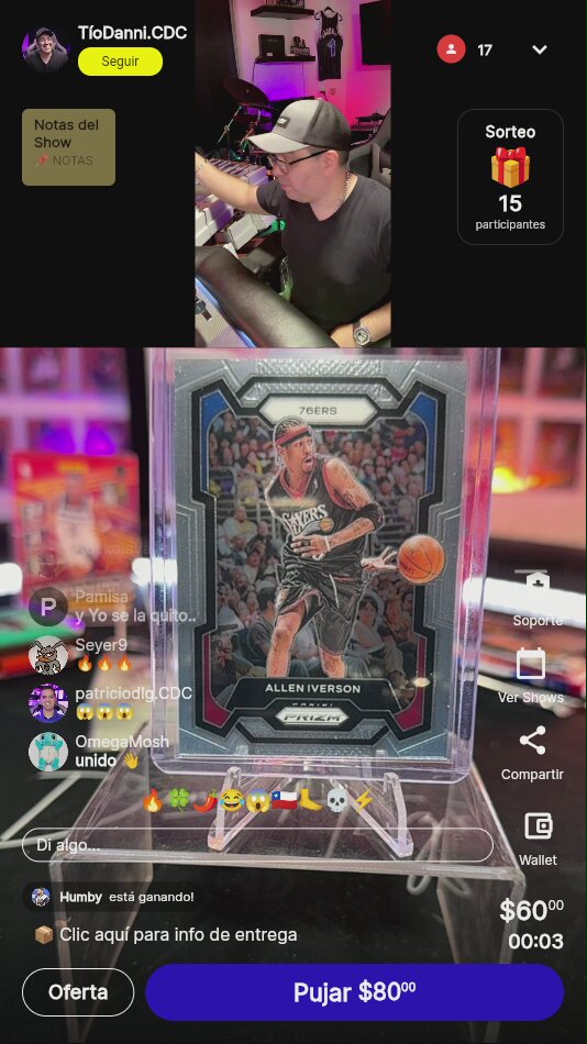 Allen Iverson 2020 Prizm Card