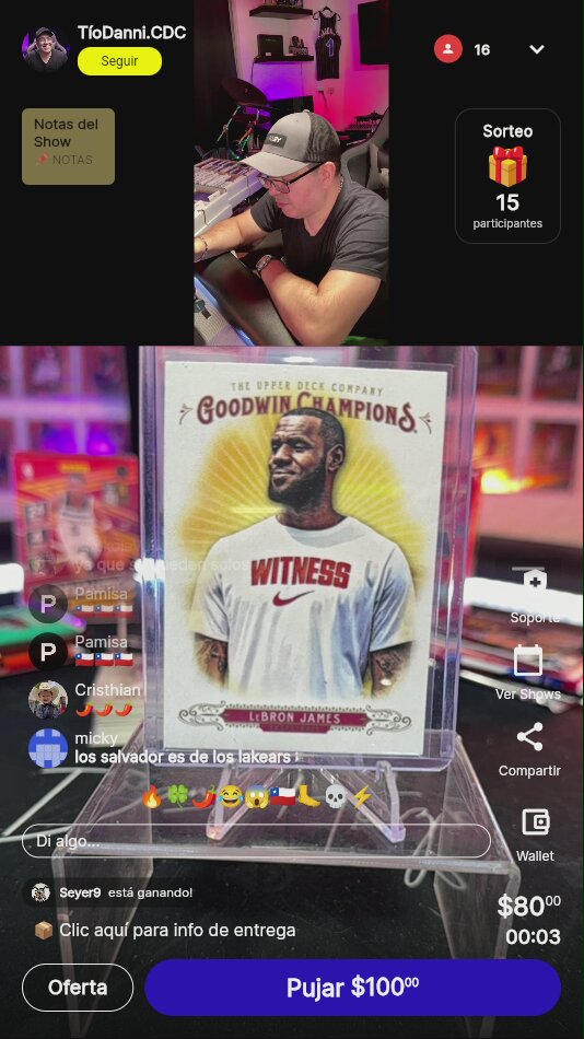 LeBron James Goodwin Champions Card