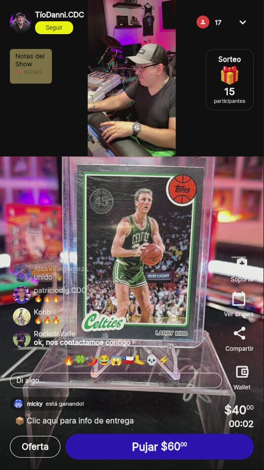 Larry Bird Topps 45th Anniversary