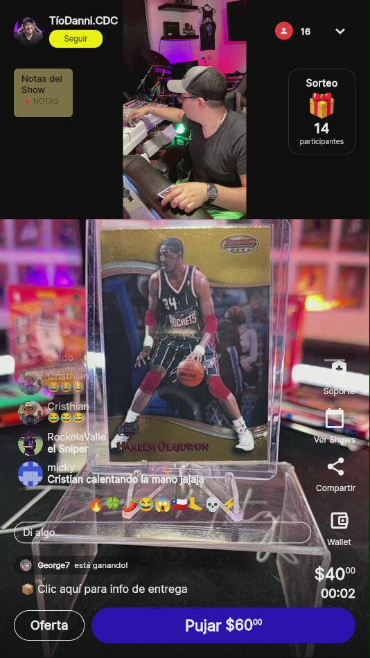 Hakeem Olajuwon Bowman's Best Card