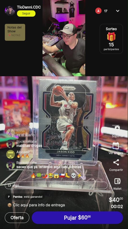 Jason Kidd Prizm Card Nets
