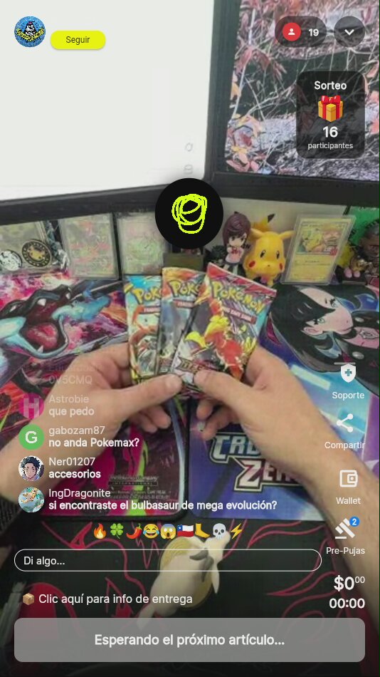 Pokémon: Tres sobres TCG variados