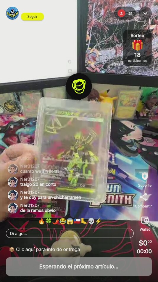 Lote de cartas Pokémon variadas