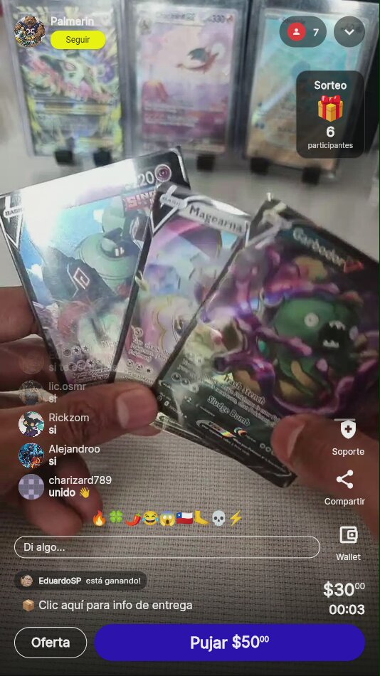 Cartas Pokémon Marvador, Magiana, Color B