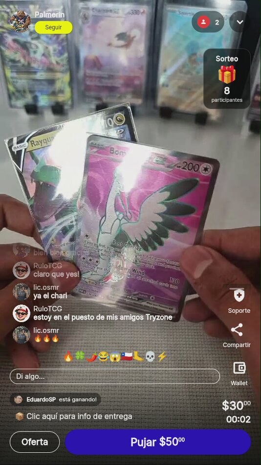 Rayquaza V y Bombirdier GX