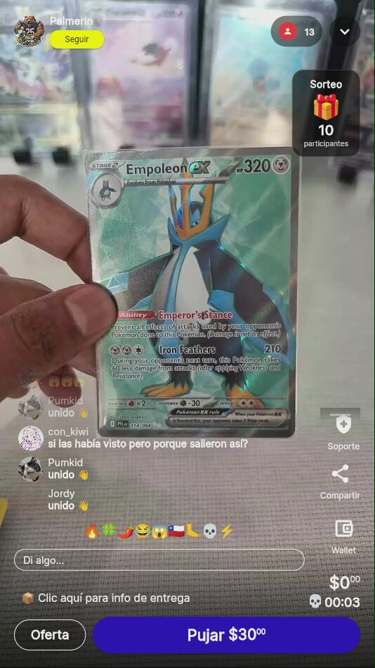Pokémon Empoleon EX Phantasmal Flames