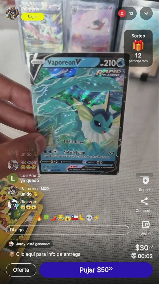 Pokémon Vaporeon V Rapid Strike