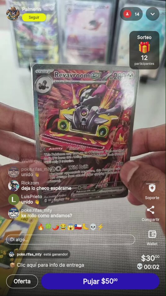 Revavroom ex 224/197 Obsidian Flames