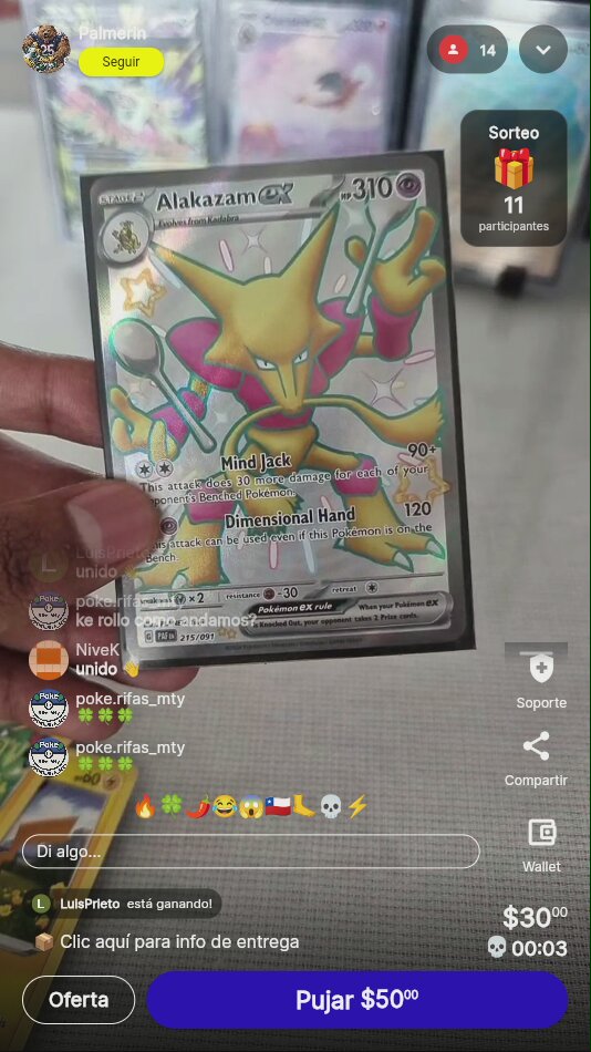 Carta Pokémon Alakazam