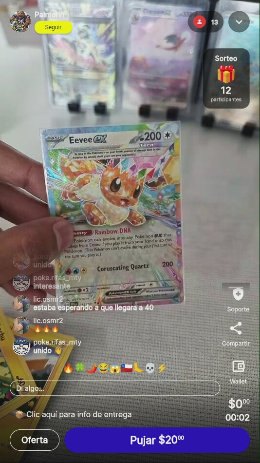 Eevee GX Rainbow Raro