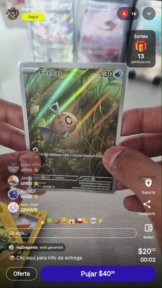 Feebas Illustration Rare Surging Sparks