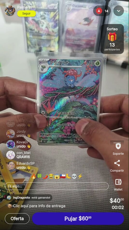 Carta Pokémon Gloom Japonesa