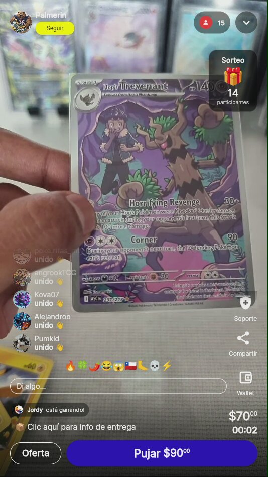 Pokémon Hop's Trevenant Illustration Rare