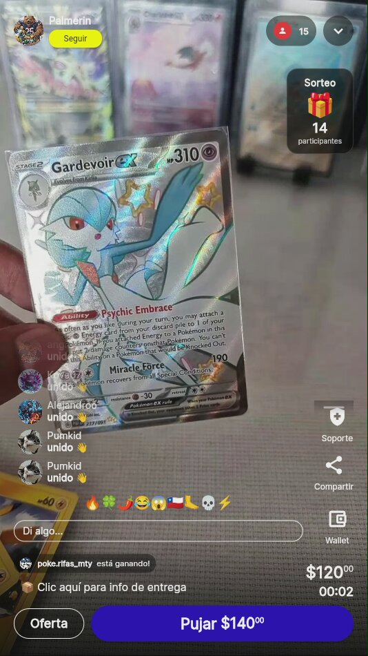 Carta Pokémon Gardevoir EX Full Art
