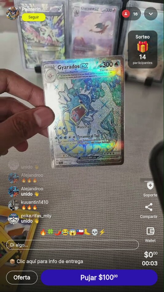 Carta Pokémon Gyarados EX