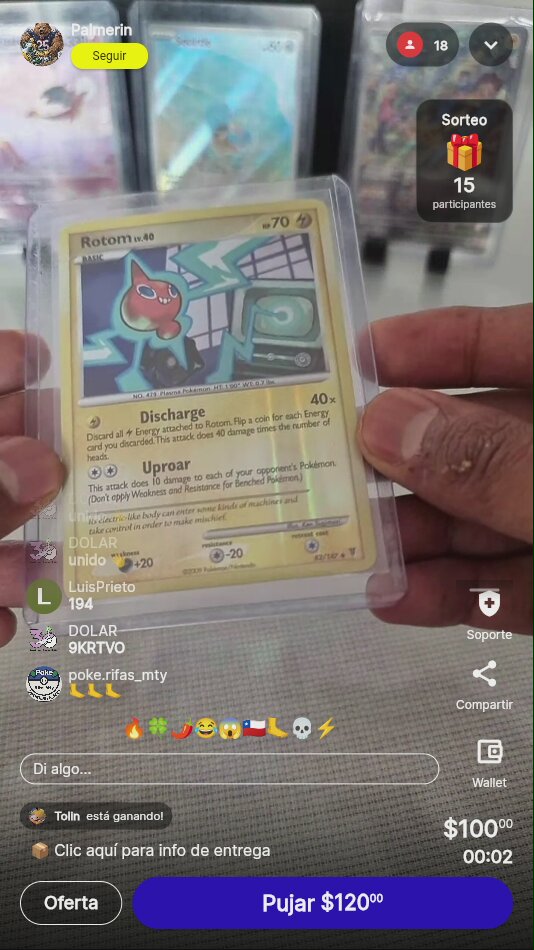 Rotom Reverse Holo 2007 Pokémon