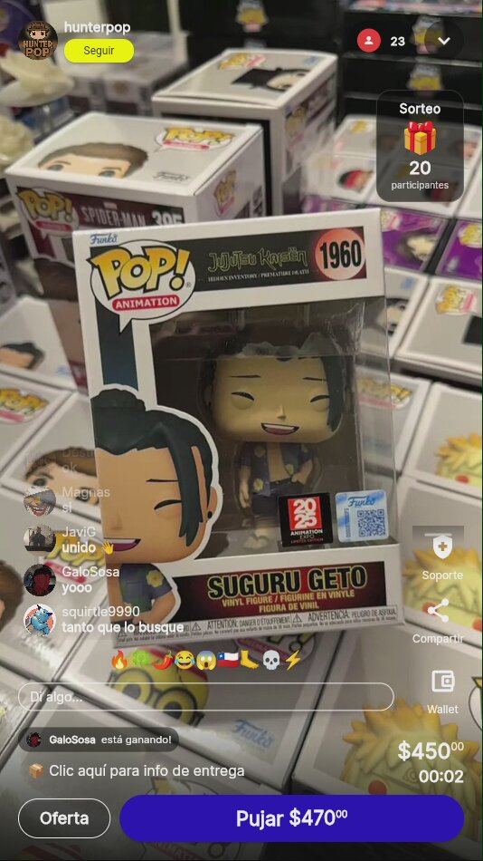 Funko Pop Suguru Geto #1891