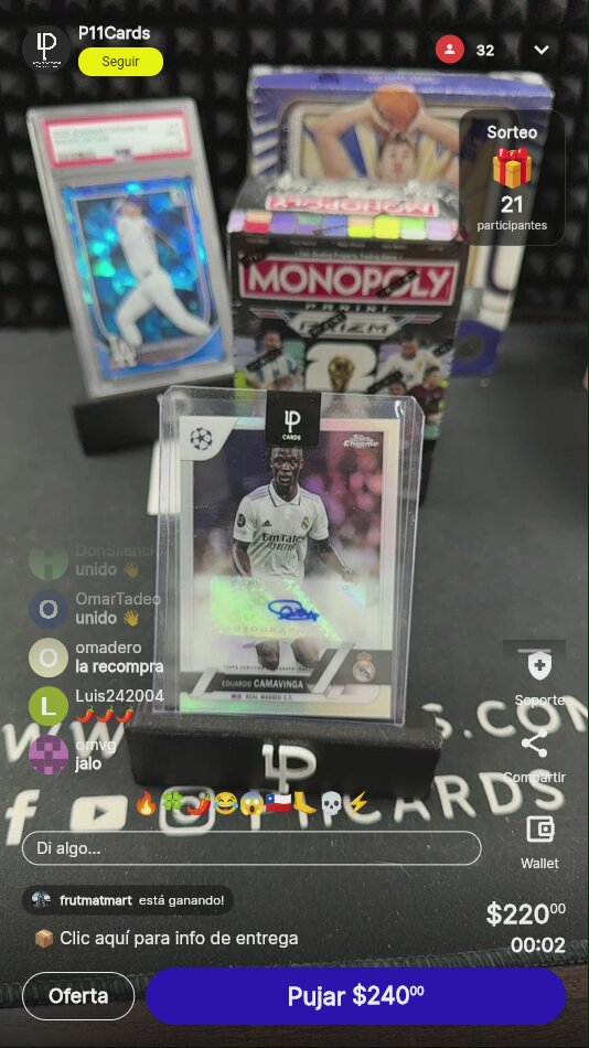 Carta Eduardo Camavinga Topps Chrome