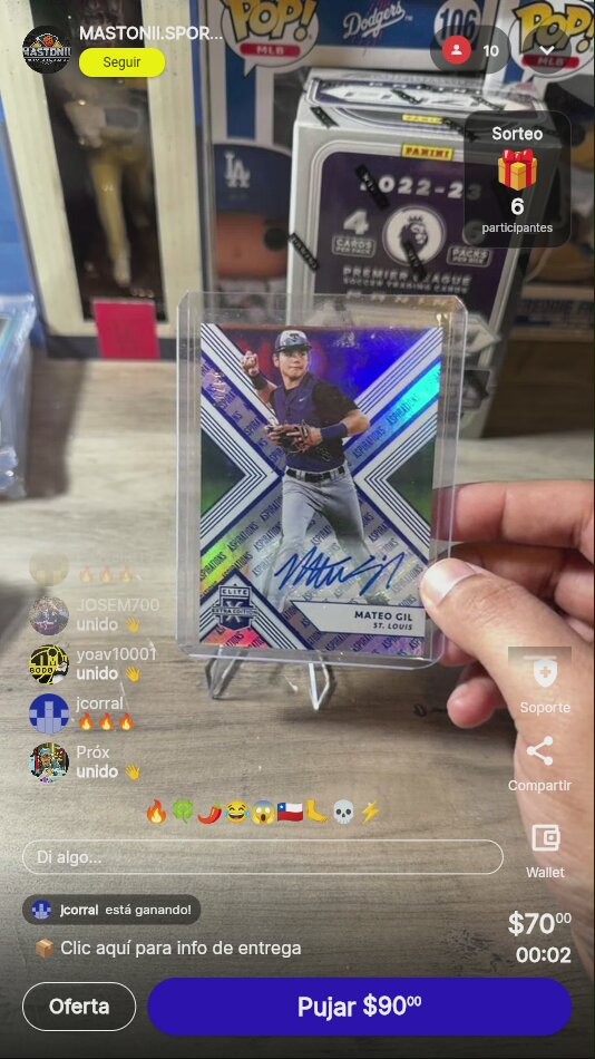 Mateo Gil Autógrafo Soccer Card