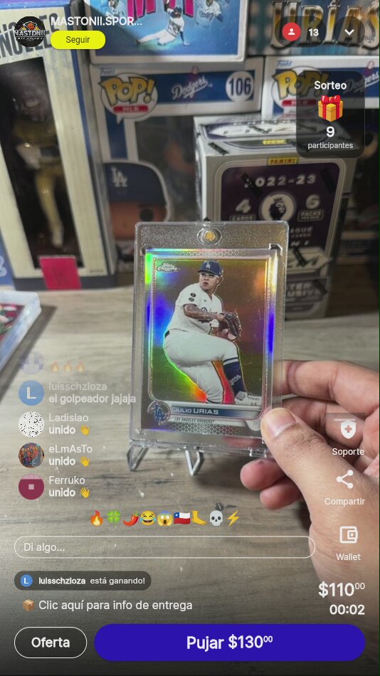 Julio Urias Topps Chrome 2022
