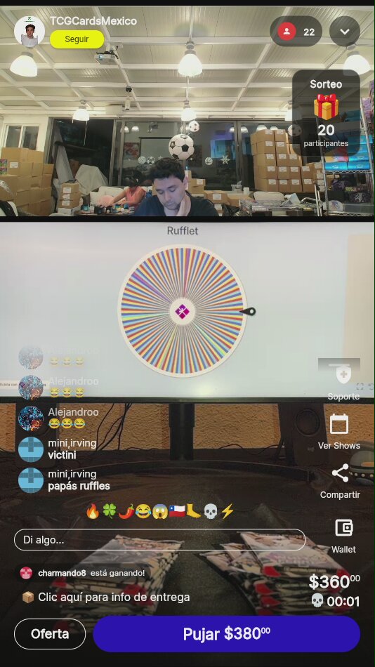 Papas Ruffles TCG Cards México