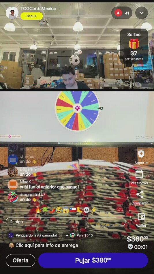 Carta Pokémon aleatoria TCGCardsMexico