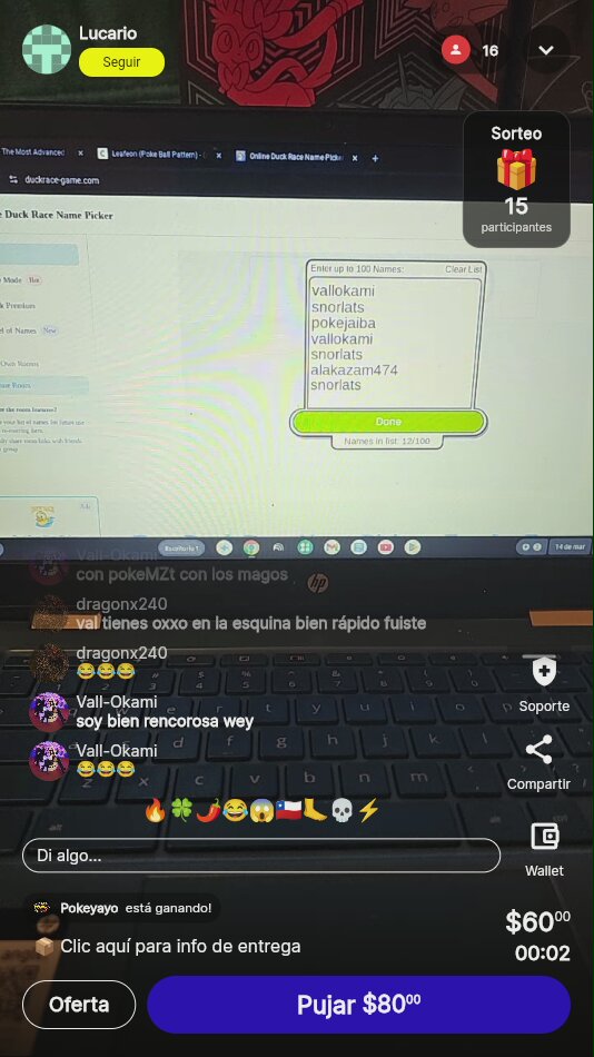 Duck Race Name Picker