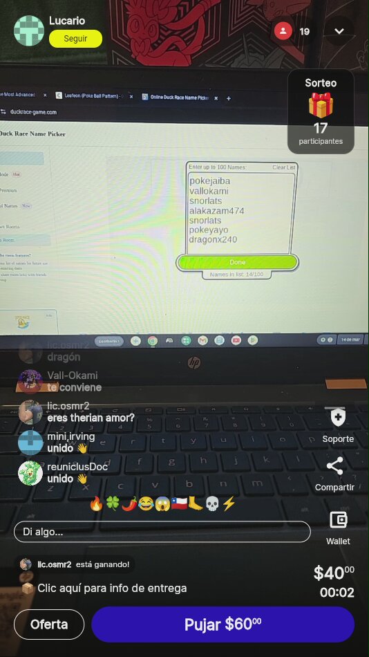 Duck Race Name Picker Game