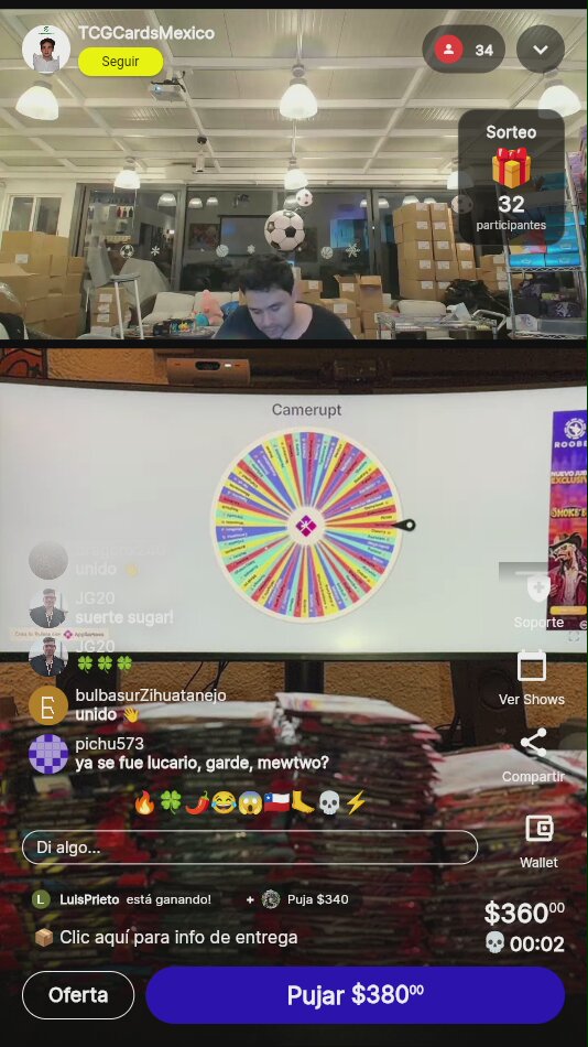 Ruleta Pokémon: Clefairy, Camerupt, Lucario