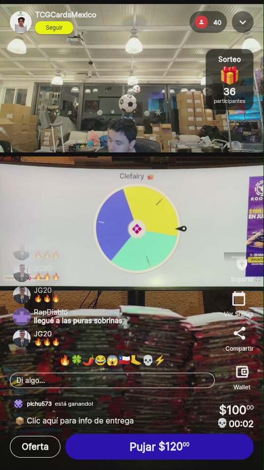 Spots para abrir sobres Pokémon