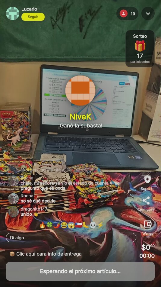 Sorteo Ruleta Pokémon