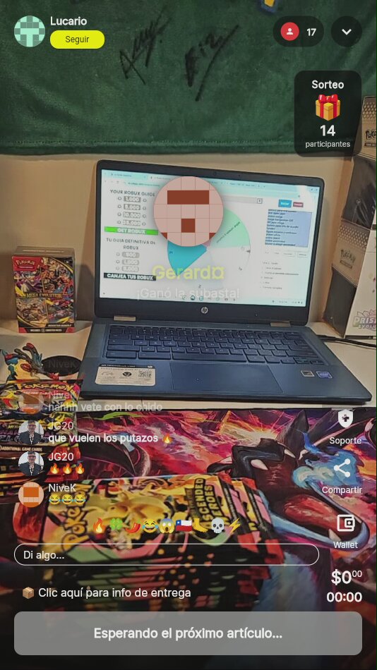 Sobre de cartas Pokémon