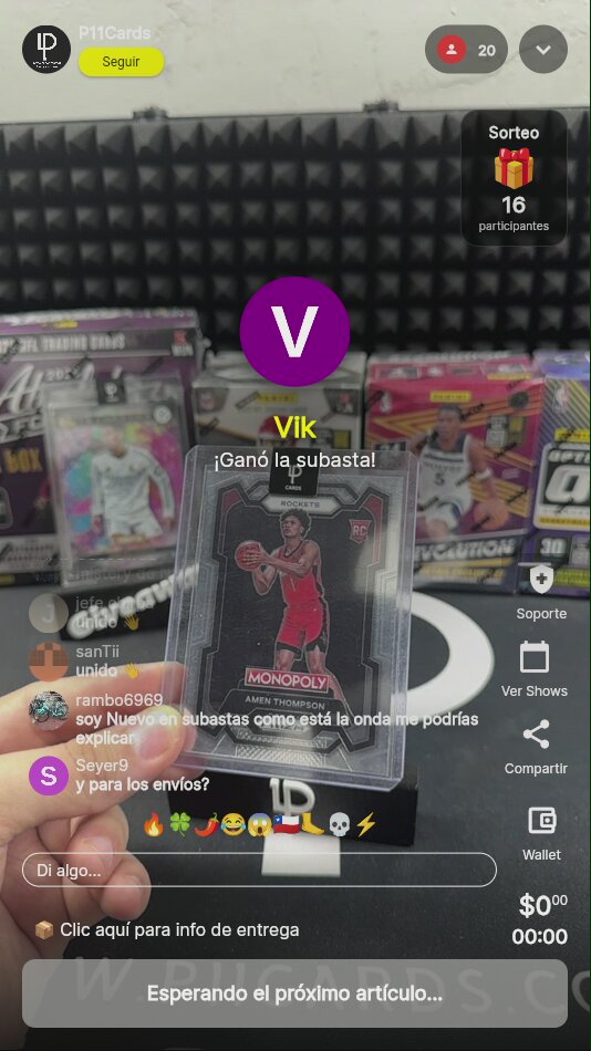 Amen Thompson Prizm Monopoly RC