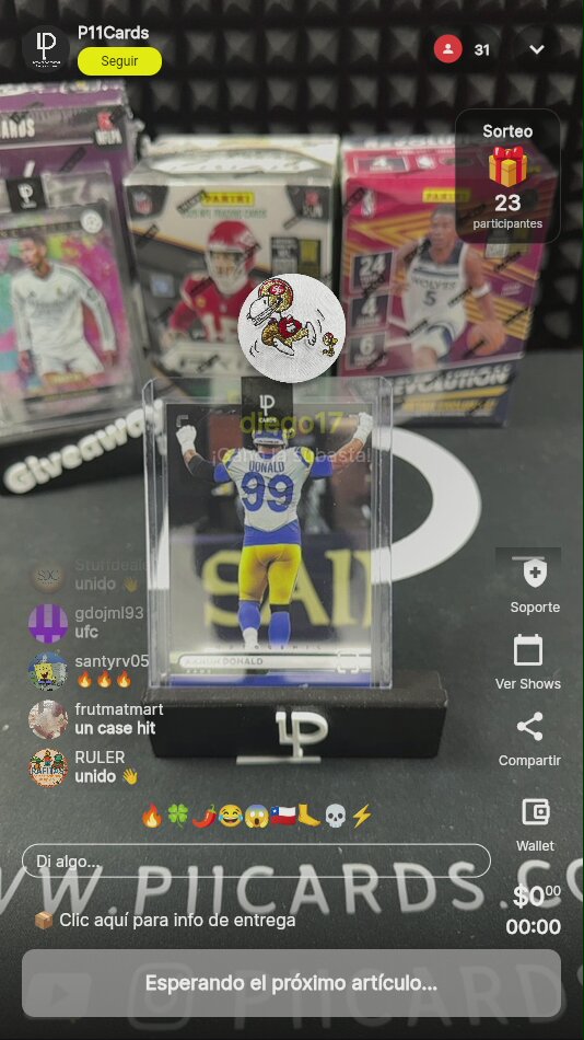 Aaron Donald Tarjeta Coleccionable NFL