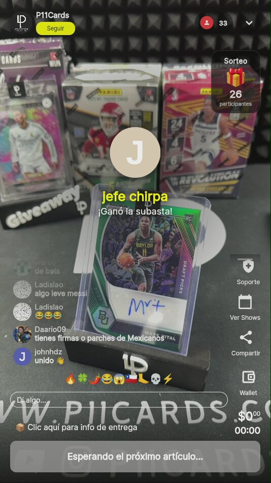 Mark Vital Autógrafo Prizm Draft Picks