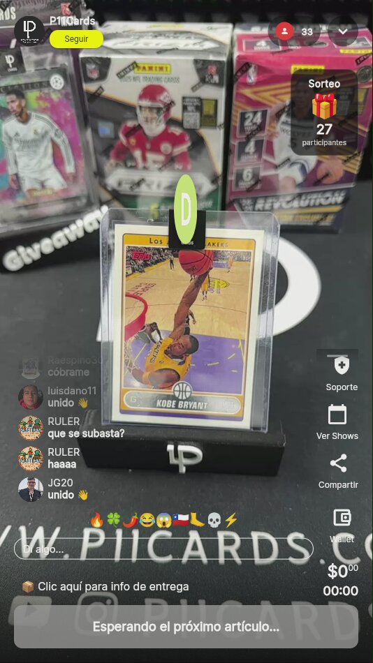 Kobe Bryant LP Cards Lakers