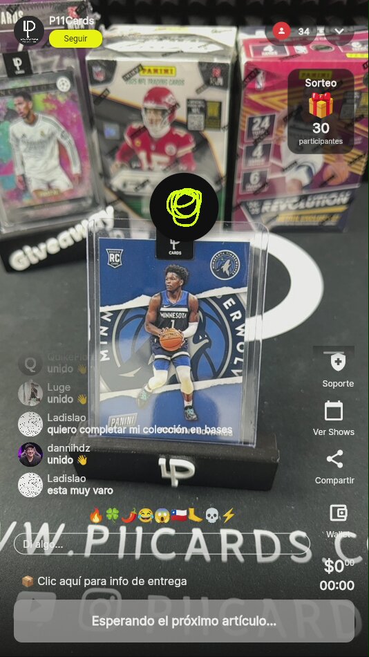 Anthony Edwards Rookie Card Panini