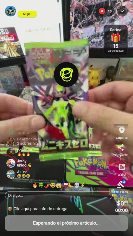 Sobres de Pokémon TCG