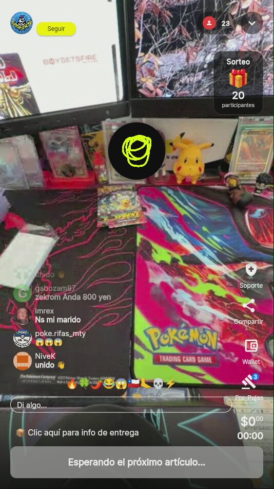 Carta Pokémon Descender Gripe Parejita