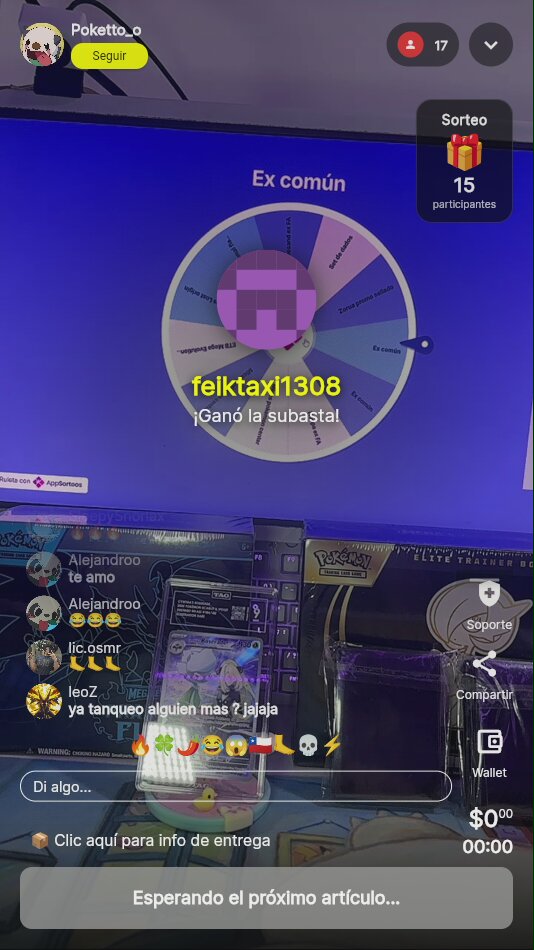 Carta Pokémon EX Común Ruleta