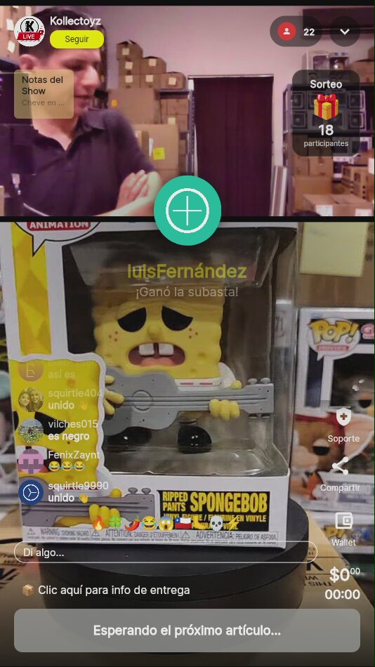 Funko Pop Bob Esponja Guitarra