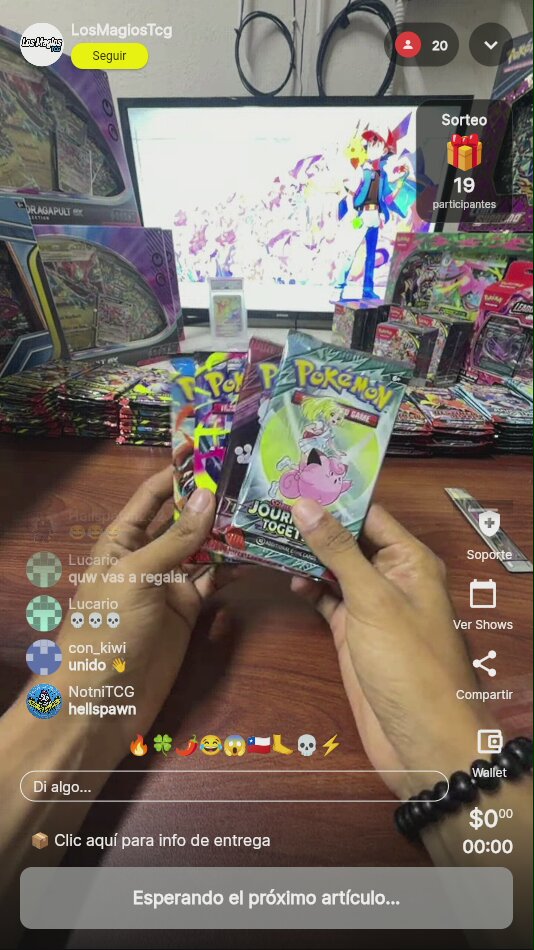 Sobres Pokémon Journey Together, Mega