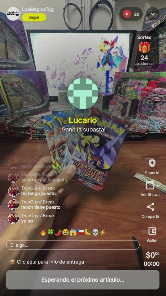 Sobres Pokémon sellados varios sets