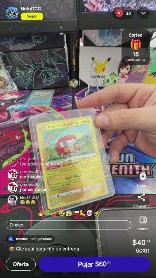 Radiant Charjabug Pokémon Crown Zenith