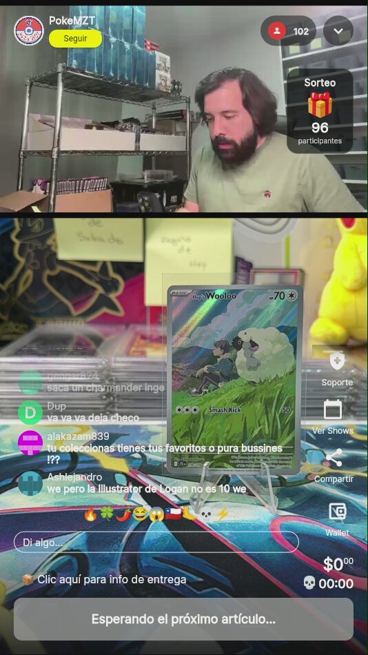 Carta Pokémon Wooloo Sword & Shield