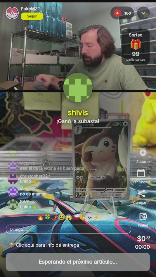 Carta Pokémon Furret SV09 #168